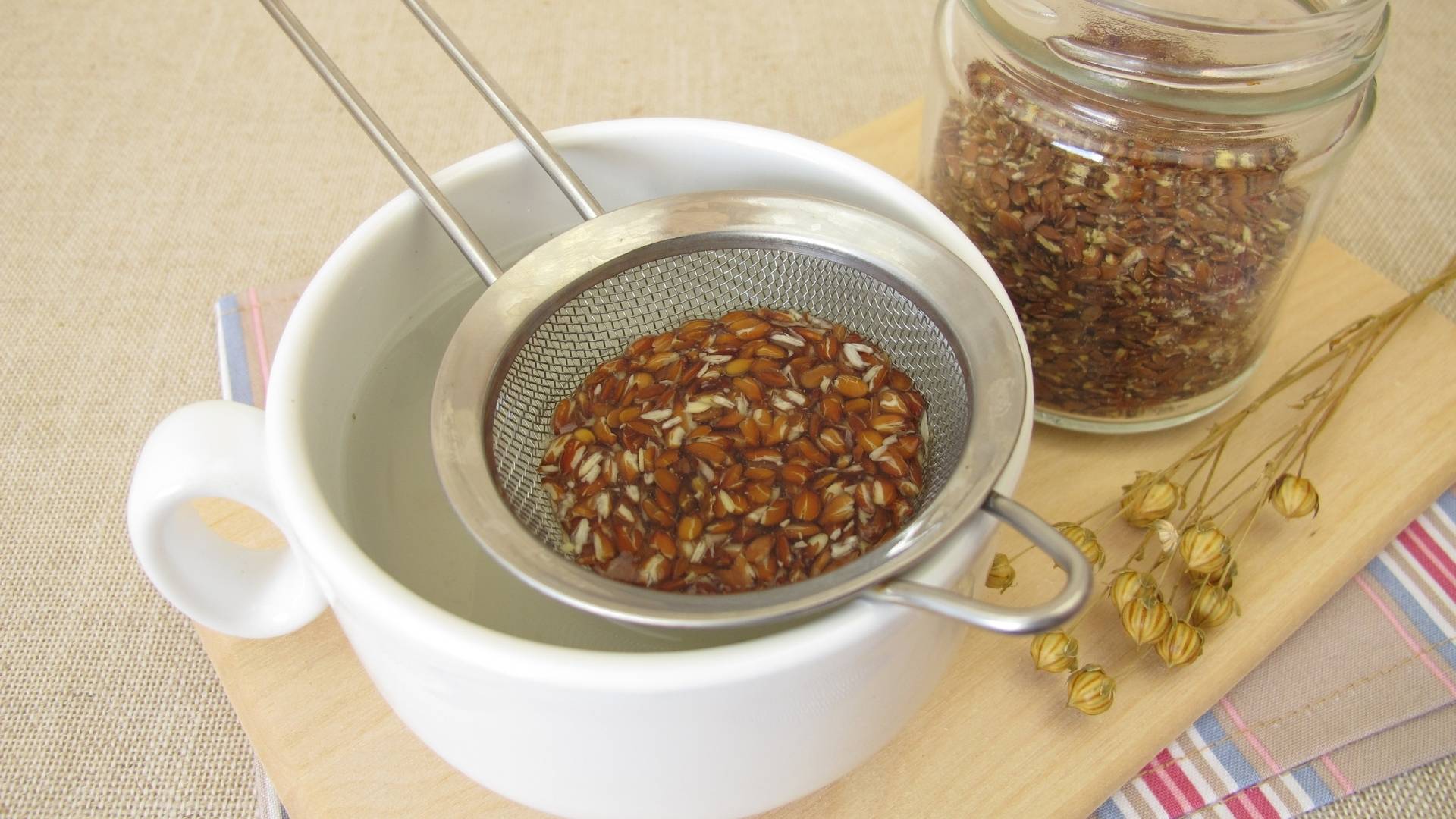 kətan toxumu çayı